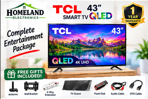 Experience Stunning Clarity with the TCL 43 Inch QLED Smart TV – Your Window to Immersive Entertainment
