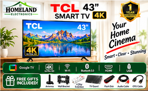 Transform Your Viewing Experience with the TCL 43 Inch 4K Ultra HD Smart TV