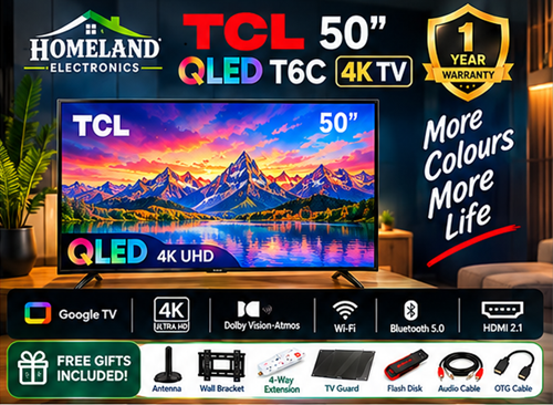 Unleash Your Home Entertainment with the TCL 50" QLED Smart TV