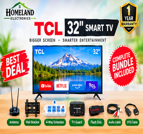 TCL 32 Inch Smart TV - Compact Full HD Entertainment with Free Gift Bundle!