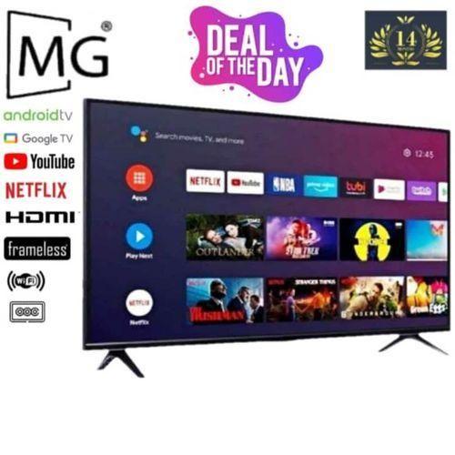32" Inch Frameless Smart Android TV Netflix and YouTube with Inbuild Decoder and One Year Warranty