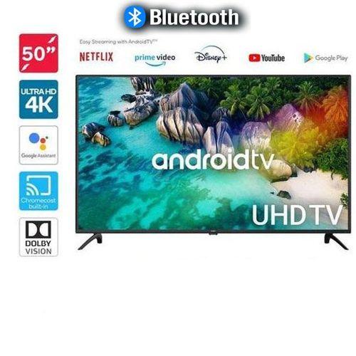 50" Inch 4K UHD Frameless Smart Android TV Inbuilt Decoder Television Netflix and YouTube  and One Year Warranty