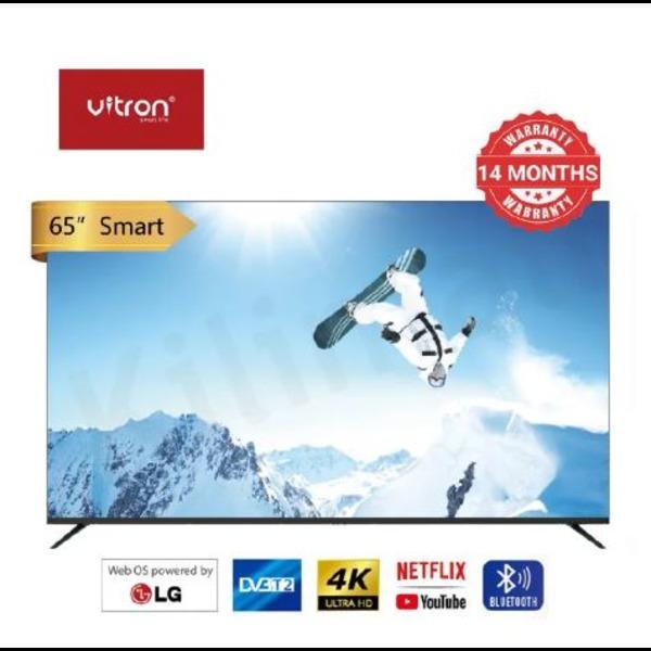 65" Inch  WebOS 4K UHD Frameless Smart Android  TV Inbuilt Decoder Television, Bluetooth Netflix and YouTube and One Year Warranty