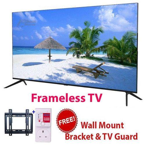 75" Inch WebOS Voice Control 4K UHD Frameless Smart Android TV Inbuilt Decoder Television Bluetooth, Netflix and YouTube +FREE TV Guard+Bracket and One Year Warranty