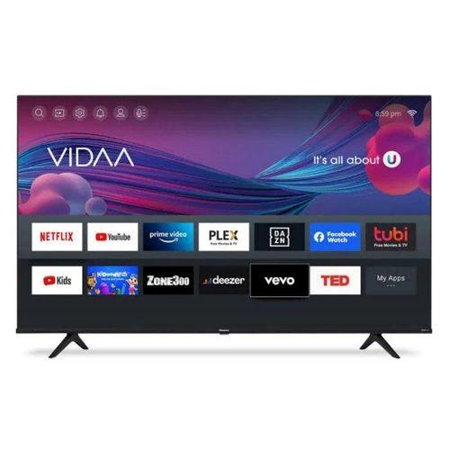 55" inch 4K Frameless V+ OS VIDAA Smart Bluetooth TV Inbuilt Decoder HDR10 Dolby Audio Netflix Youtube Television with One Year Warranty