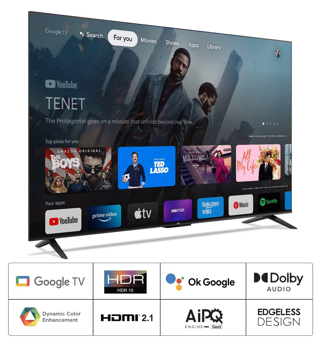 75P635 75'' Inch Smart UHD 4K With HDR Google TV Frameless -2023 Television with One Year Warranty