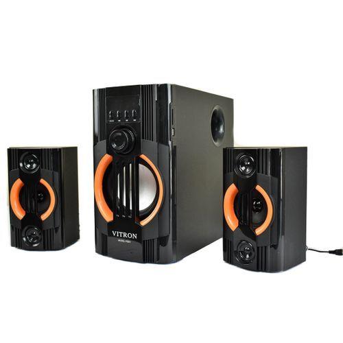 V5201 2.1Ch Multimedia Wofer Speaker System BT/USB/MP3 BT/FM Subwoofer