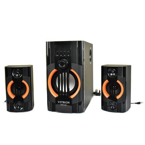 V5201 2.1Ch Multimedia Wofer Speaker System BT/USB/MP3 BT/FM Subwoofer