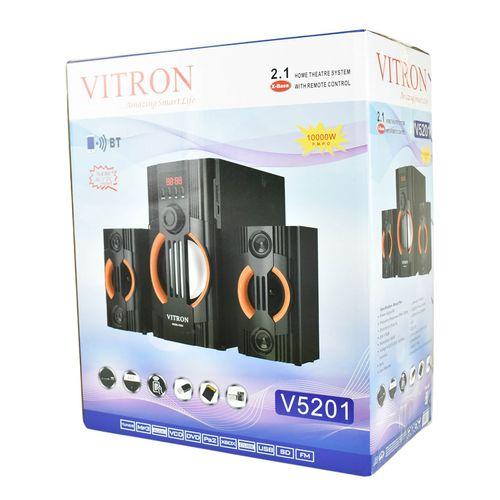 V5201 2.1Ch Multimedia Wofer Speaker System BT/USB/MP3 BT/FM Subwoofer