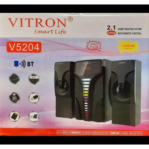 V5204 2.1Ch Multimedia Woofer Speaker System BT/USB/MP3 Subwoofer