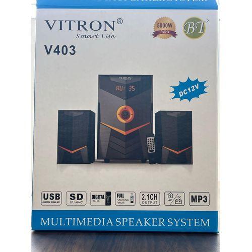 V403 2.1 CH Multimedia Sound Woofer Speaker System BT/USB/SD/FM Subwoofer
