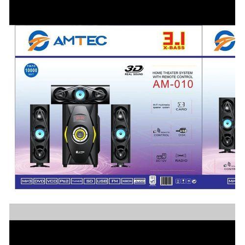 AM-010 3.1 CH  FM/BT/USB Multimedia Speaker System Subwoofer  Sound Woofer