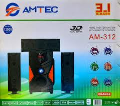 AM-312 3.1 CH  BT/USB/SD/FM Multimedia Speaker System Subwoofer  Sound Woofer