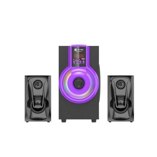 AM-508 2.1ch Bluetooth HIFI Speaker 8000W Multimedia Speaker System Subwoofer  Sound Woofer  Purple/Orange