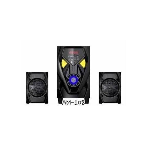 AM-108 2.1ch BT/FM Multimedia Speaker System Subwoofer  Sound Woofer  Purple/Orange