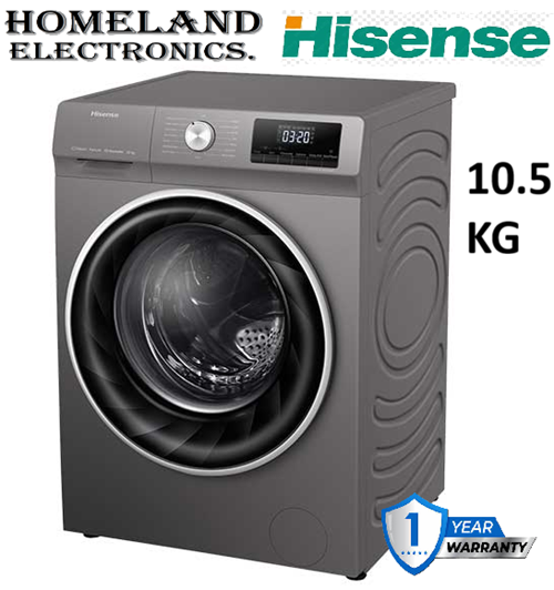 10.5Kg Washing Machine, 1400 RPM, A+++ Energy Efficiency Class,Allergy Steam and Baby Steam Care,Intelligent LED display Durable inverter Motor, 1 year warranty.