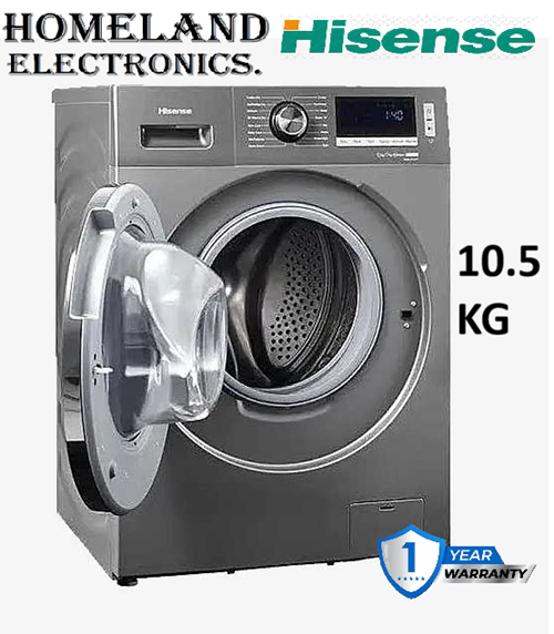 10.5Kg Washing Machine, 1400 RPM, A+++ Energy Efficiency Class,Allergy Steam and Baby Steam Care,Intelligent LED display Durable inverter Motor, 1 year warranty.