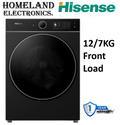 12Kg Wash & 7 kg Dry Front Load Washing Machine, quick wash and a steam refresh option, auto dosing function, water-proof & rust proof full plastic body new box type lint 1 year warranty.