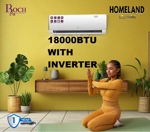 Invertr Split Air Conditioner 18000 BTU (RAC-Series)Energy-efficient, maintains consistent cooling while reducing electricity bills.R-410A (eco-friendly, efficient cooling).1 YEAR WARRANTY.