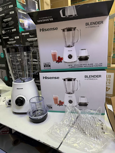 2-in-1 Blender is a versatile kitchen appliance designed to handle both blending and grinding tasks with ease. Featuring a powerful 500W motor, a spacious 1.5L 1 YEAR WARRANTY.