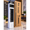 Tower Air Cooler - Powerful cooling airflow for refreshing comfort, Water-based cooling and humidification, Multiple fan-speed settings for adjustable airflow. 1 YEAR WARRANTY.