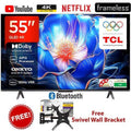 55T6D 55 Inch Premium QLED Smart Google TV 2026 Model – 4K UHD HDR Display, Dolby Vision & Dolby Atmos, Wi-Fi & Bluetooth, Frameless Slim Design, Streaming Apps – 1 Year Warranty