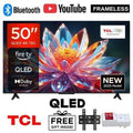 50" T6C QLED 4K UHD Smart Google TV, 4K HDR, Dolby Vision + Dolby Atmos, AiPQ Processor, 120Hz Game Accelerator, Google Assistant, Wi-Fi 5 + Bluetooth, HDMI 2.1, 2GB RAM + 16GB Storage