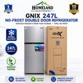 FR-277-NF 247L No-Frost Double Door Refrigerator – Spacious Freezer & Fresh Food Storage