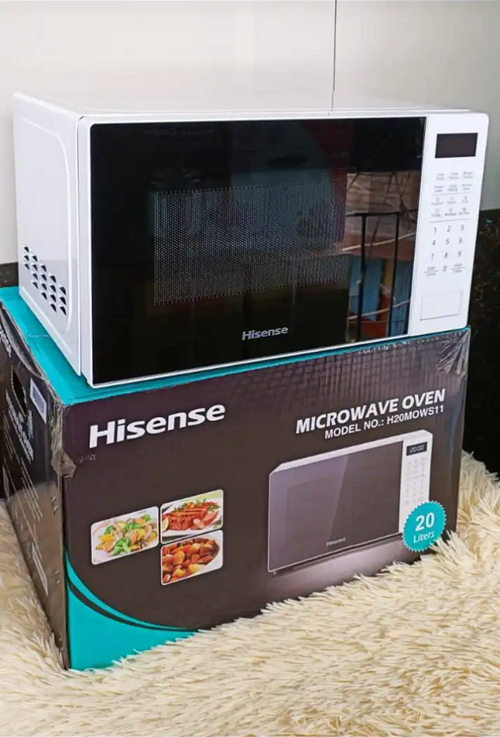 20L Microwave Oven White – Compact Microwave with Reheat, Defrost & Adjustable Power