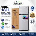 GNIX FR-211DF 181L Double Door Refrigerator – Spacious Freezer, Fresh Food Storage & Modern Design